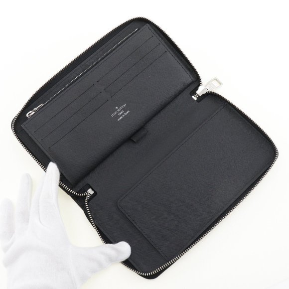Louis Vuitton Zippy Organizer M60632 Epi Leather Noir Black CA2136 Men's Long...